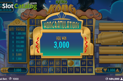 Скрин5. Keno Kong слот