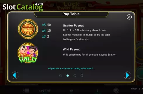 Скрин7. Luck Twin Stars слот