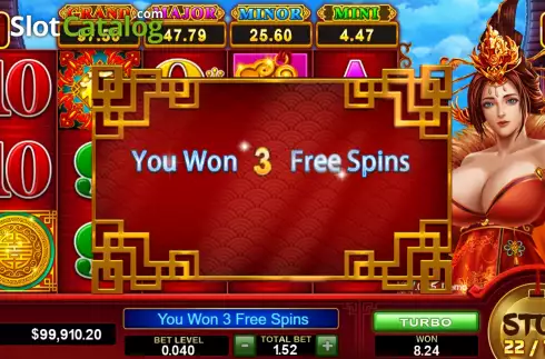 Скрин5. Fortune Goddess (Funky Games) слот
