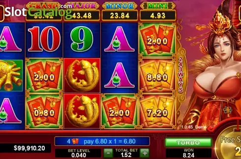Скрин6. Fortune Goddess (Funky Games) слот