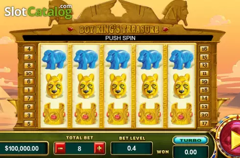Скрин2. Boy King’s Treasure слот