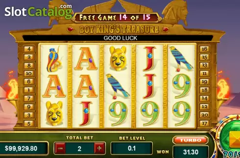 Скрин7. Boy King’s Treasure слот