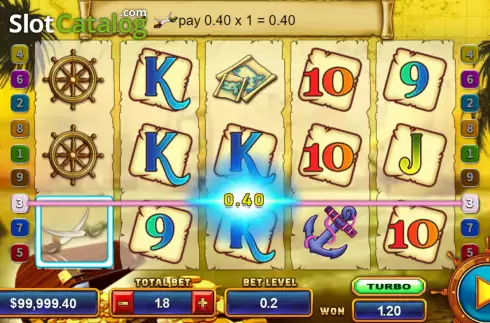 Скрин3. Captain's Treasure (Funky Games) слот