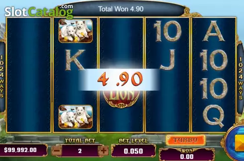 Скрин3. White Lion слот