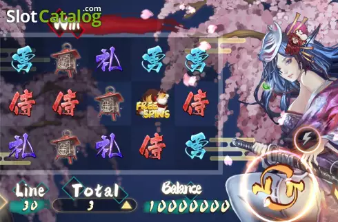 Скрин2. Cherry Blossom Samurai слот