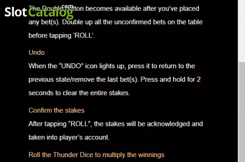 Скрин8. Thunder Dice слот