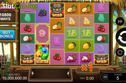 Скрин2. Aloha! Fruityways слот