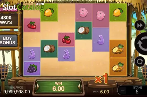 Скрин3. Aloha! Fruityways слот
