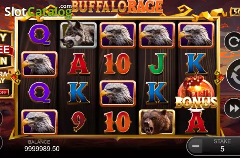 Скрин2. Buffalo Rage слот