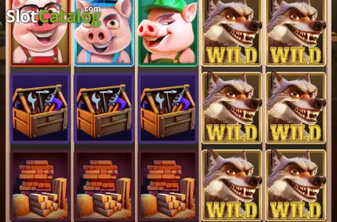 Скрин2. Three Brave Piggies слот