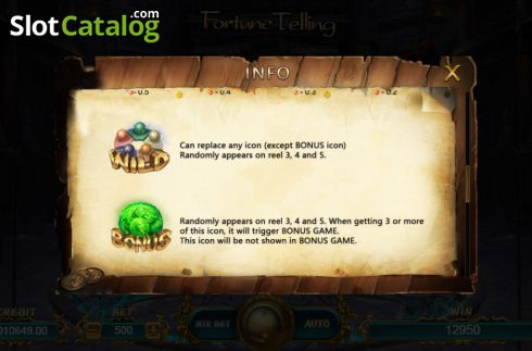 Скрин7. Fortune Telling слот