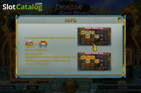 Скрин7. Dragon Gate Trial слот