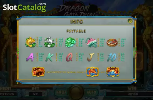 Скрин8. Dragon Gate Trial слот