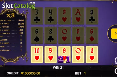 Скрин2. Fancy Poker 5 слот