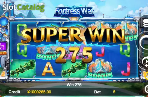 Скрин2. Fortress War слот