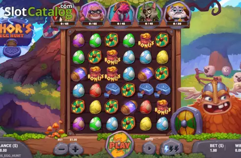 Скрин2. Thor's Egg Hunt слот