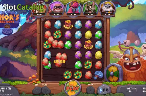 Скрин3. Thor's Egg Hunt слот