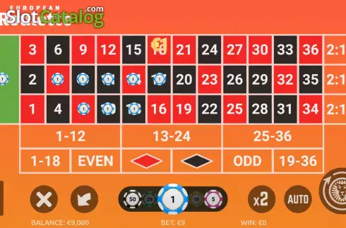 Скрин3. LeoVegas European Roulette слот