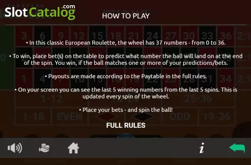Скрин9. LeoVegas European Roulette слот