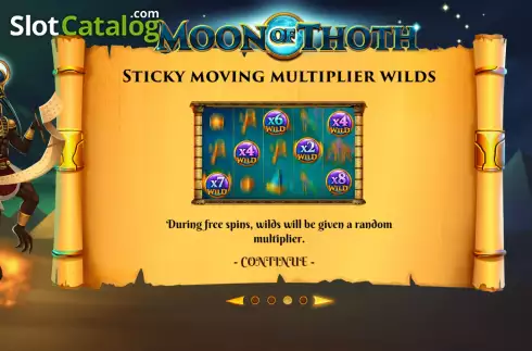 Скрин2. Moon of Thoth слот