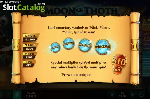 Скрин6. Moon of Thoth слот