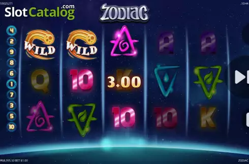 Скрин3. Zodiac (G.Games) слот