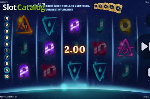 Скрин4. Zodiac (G.Games) слот
