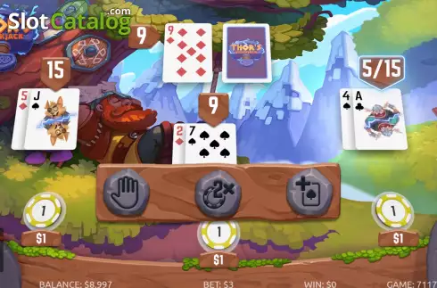 Скрин2. Thor's Blackjack слот