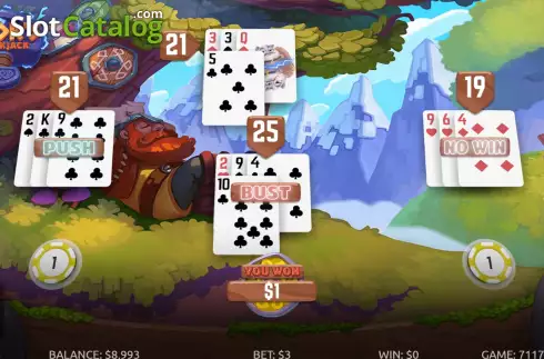 Скрин3. Thor's Blackjack слот