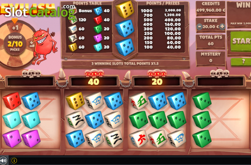 Скрин3. Devilish Dice слот