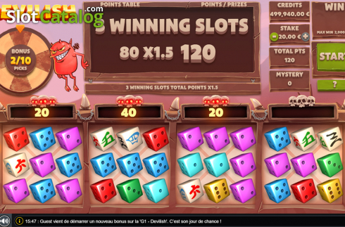 Скрин5. Devilish Dice слот