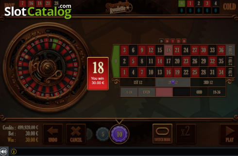 Скрин4. Steampunk Roulette слот
