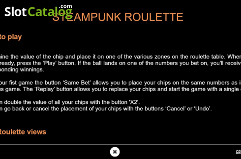 Скрин6. Steampunk Roulette VIP слот