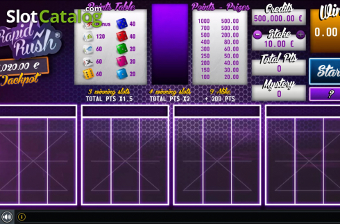 Скрин2. Rapid Rush слот