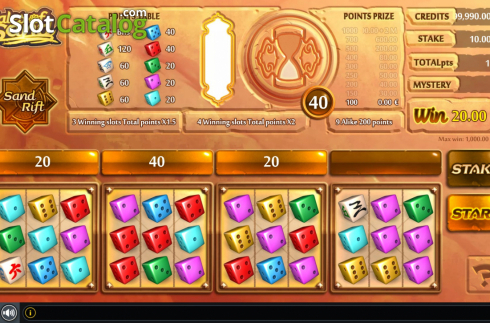Скрин3. Tales of Sand Dice слот