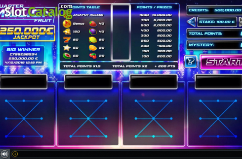 Скрин2. Quarter Million Fruit слот