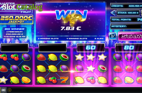 Скрин4. Quarter Million Fruit слот