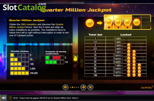 Скрин7. Quarter Million Fruit слот