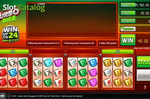 Скрин3. Turbo Dice (Gaming1) слот
