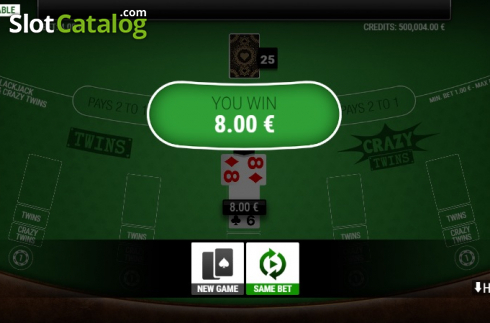 Скрин4. BlackJack Twins and Crazy Twins слот
