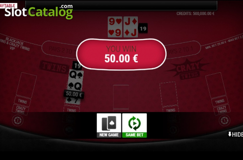 Скрин4. BlackJack Twins and Crazy Twins VIP слот
