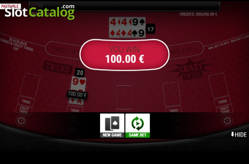 Скрин5. BlackJack Twins and Crazy Twins VIP слот