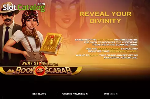 Скрин9. Ruby Stone and the Book of Scarab слот