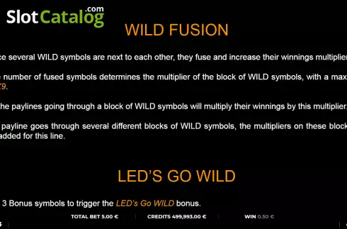 Скрин7. Wild Fusing слот