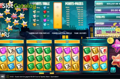 Скрин3. Sparky Stars Dice слот