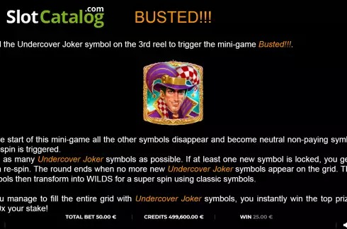Скрин7. Undercover Joker слот