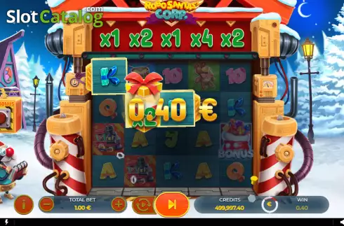 Скрин3. Robo Santas Corp слот