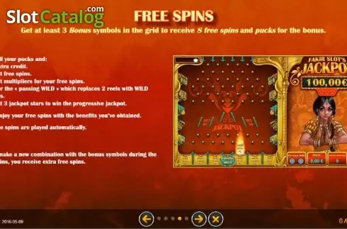free spins. Fakir Slot слот