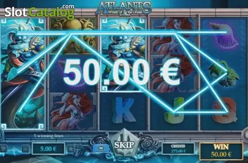 Скрин4. Atlantis Wrath of the Ocean слот