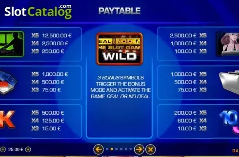 Скрин4. Deal or No Deal The Slot Game слот